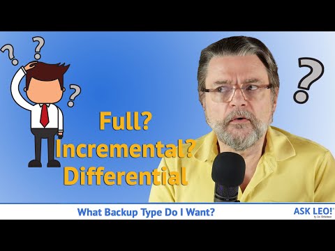 What Backup Type Do I Want: Full, Incremental, or Differential?