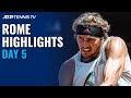 Nadal vs Shapovalov; Zverev vs Nishikori; Thiem & Djokovic in Action! | Rome 2021 Day 5 Highlights