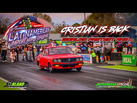 Cristian Is Back Worlds Fastest Mazda Rx3 @ Latin American Import Challenge