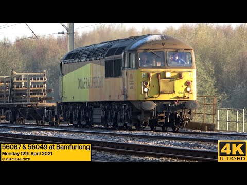 56087 & 56049 at Bamfurlong - 12th April 2021