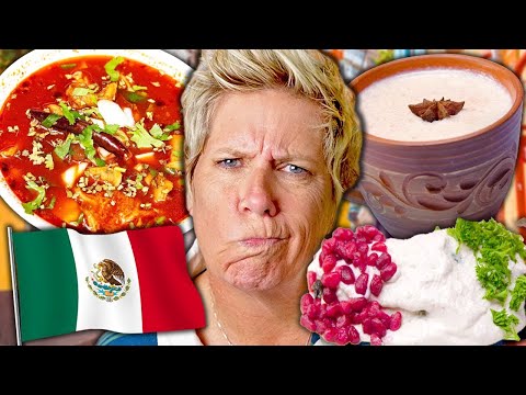 Americans Try Mexican Food For The First Time! (Menudo, Chapulines, Chiles en Nogada)