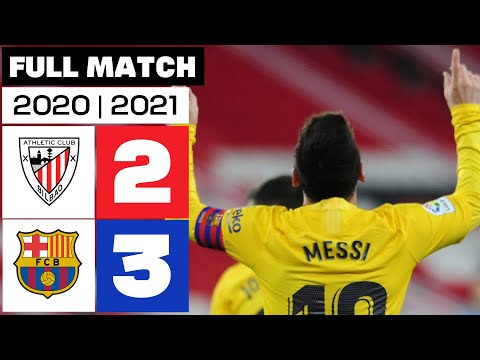 Athletic Club 2 - 3 FC Barcelona 2020/21 | PARTIDO COMPLETO