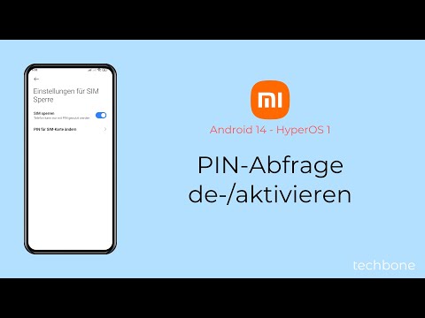 PIN-Abfrage deaktivieren oder aktivieren - Xiaomi [Android 14 - HyperOS 1]