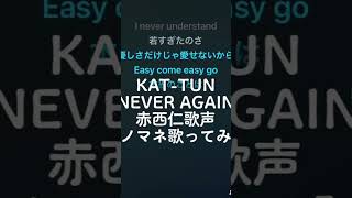 KAT-TUN 「NEVER AGAIN」赤西仁 歌声 モノマネ #kattun #赤西仁 #亀梨和也 #田口淳之介 #田中聖 #上田竜也 #中丸雄一 #モノマネ  #歌ってみた #shorts
