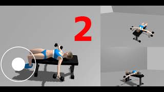 Dumbbell fly, Fitness app Muscle Training