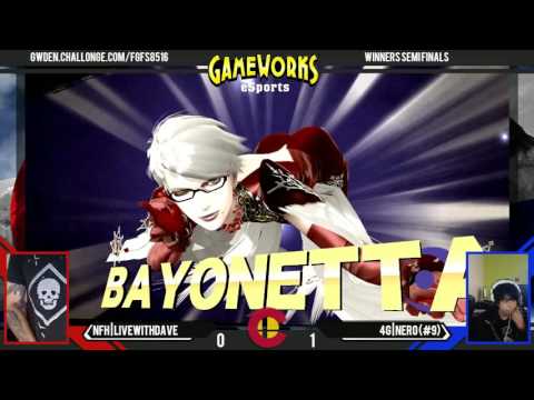 NFH|LiveWithDave (Ryu) Vs. 4G|Nero (Bayonetta) - WSF