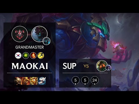 Maokai Support vs Nautilus - KR Grandmaster Patch 11.6