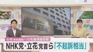 ＮＨＫ党立花孝志党首の不起訴処分は「相当」　仙台検察審査会