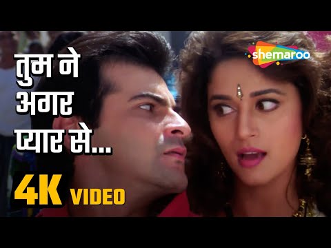 तुमने अगर प्यार से देखा (4K Video) | Tum Ne Agar Pyar Se | Raja Movie (1995) | Alka Yagnik Hits Song
