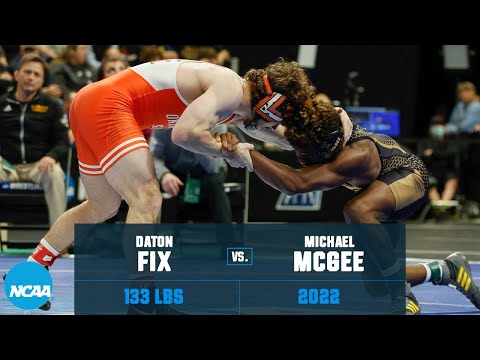 Daton Fix vs. Michael McGee: 2022 NCAA wrestling championship semifinal (133 lb.)