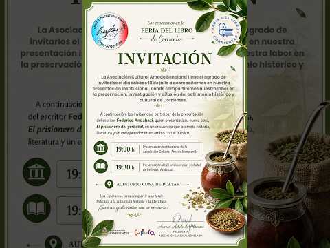 Presentación institucional de la Asociación Cultural Amado Bonpland.