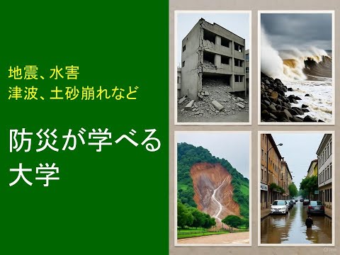 心理学科 防災が学べる大学どこですか？