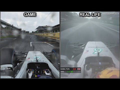 F1 2017 vs Real Life - Monza Onboard Lap Comparison