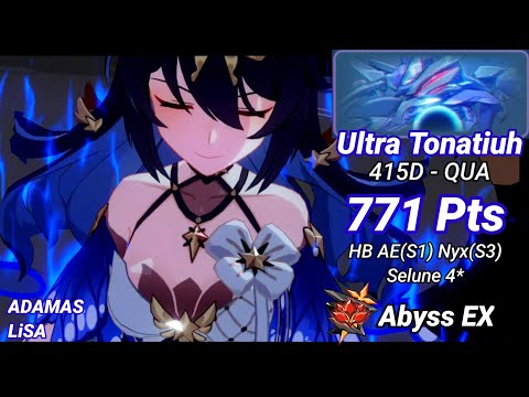 Redlotus D415: Ultra Tonatiuh (QUA) 771 Pts - HB AE(S1) Nyx(S3) Selune 4* [Honkai 5.9]