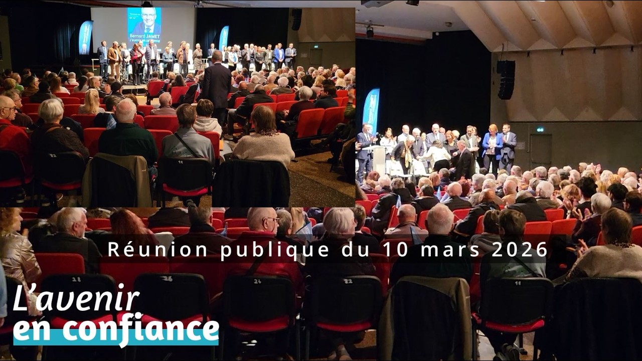 Réunion publique 10 mars 2026 Salle Cyrano - L'Avenir en Confiance - Campagne Municipale à SANNOIS -