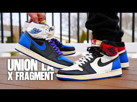 Fragment x UNION LA Air Jordan 1 Varsity Red and Sport Royal REVIEW & On Feet
