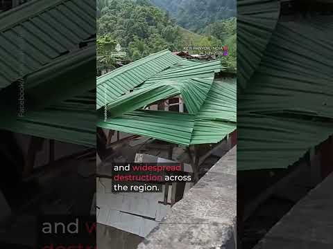 Flash floods hit India's Arunachal Pradesh | #AJ shorts