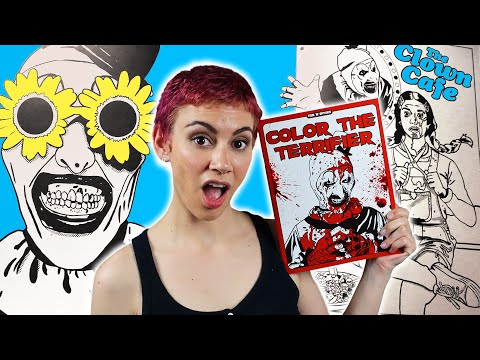 Terrifier 2 Actor Draws Art the Clown (horror coloring book & chatting stream)