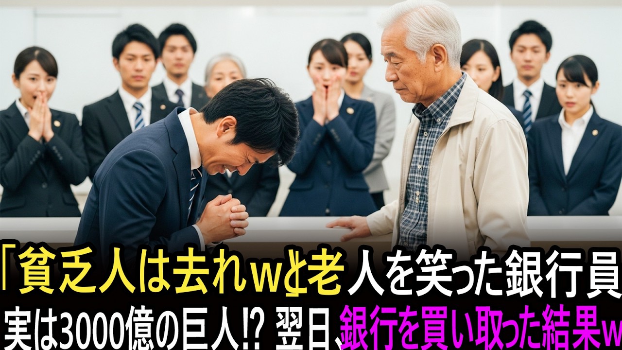 「貧乏人は帰れｗ」駐車券1枚を頼んだ老人の正体――。翌日、3000億円を引き出し銀行を買収した75歳の反撃に日本中が驚愕！