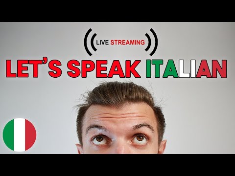 Let's speak ITALIAN live on youtube!