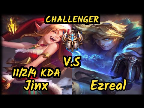 Attila (JINX) vs EZREAL - 11/2/4 KDA BOTTOM ADC CHALLENGER GAMEPLAY - EUW