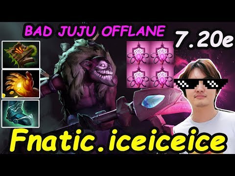 Fnatic. Iceiceice - [Dazzle] BAD JUJU 7.20 Cooldown reduce OFFLANE MIDAS + Necronomicon BUILD  Dota2