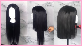 Quick Weave Wig + Blunt Cut Bob Tutorial