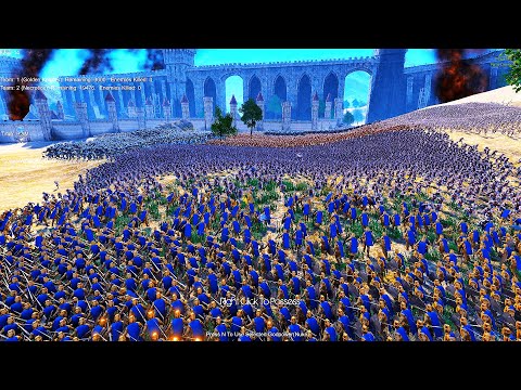 2000 Golden Knights Lays Siege EVIL CASTLE - Ultimate Epic Battle Simulator UEBS
