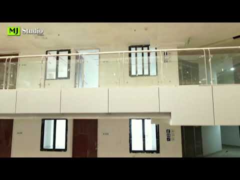 Deck metallic gray stainless steel balcony railing for home