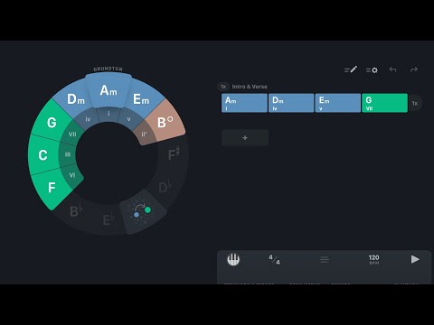 Create chord progressions in Atom 2 with TONALY
