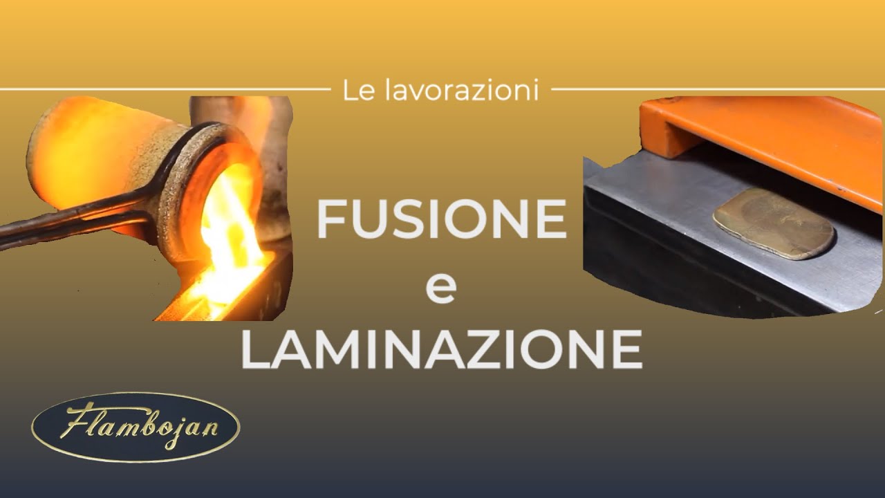 Fusione e laminazione dell'oro | Gold fusion and rolling | Laboratorio orafo Roma Flambojan #gold