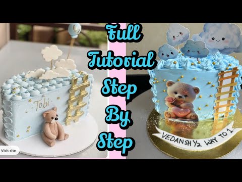 1/2 A Way To 1 Theme|Authentic Black Forest Cake Recipe|Cherry Compote|6 Months Cake