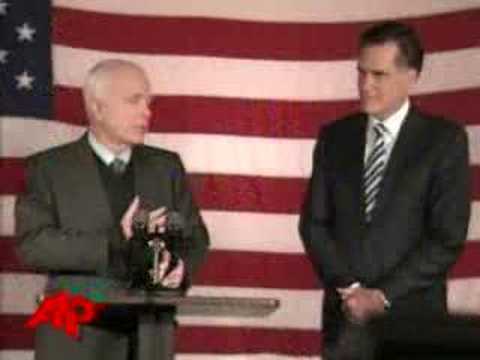 Play of the Day: Romney Endorses McCain