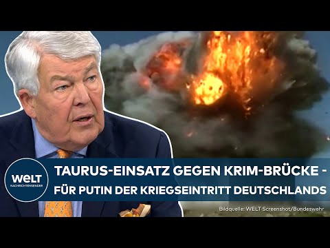 UKRAINE-KRIEG: Taurus wäre Hammerschlag gegen Krim-Brücke - militärisch sinnvoll | WELT Analyse