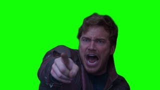 Star-Lord "of course I have issues, that's my freaking father" green screen