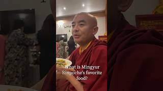 What is Mingyur Rinpoche's favorite food?