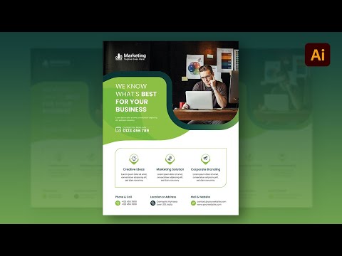 Business Flyer Design in Adobe Illustrator