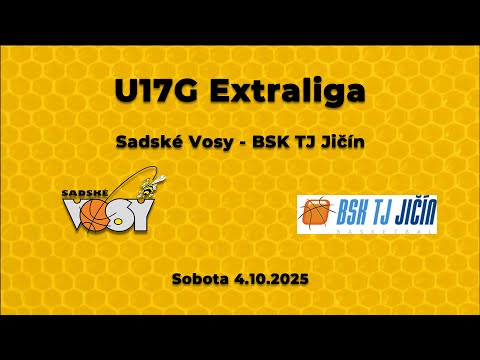2025-26 Extraliga U17G Sadské Vosy - BSK TJ Jičín