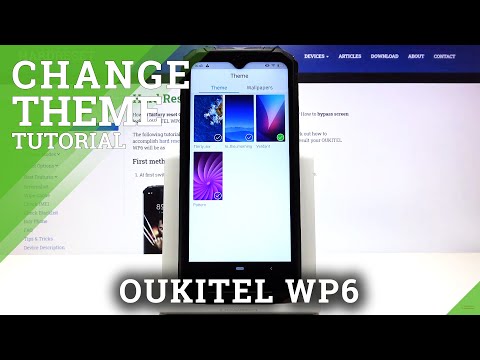 How to Customize Display Look in Oukitel WP6 - Change Device Theme