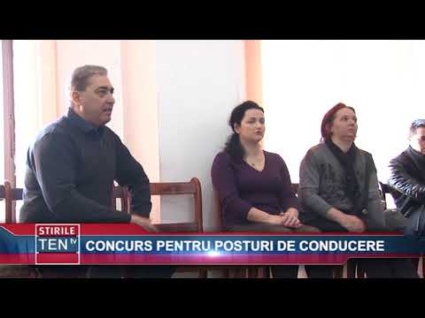 CONCURS PENTRU POSTURI DE CONDUCERE - 01 MARTIE 2018