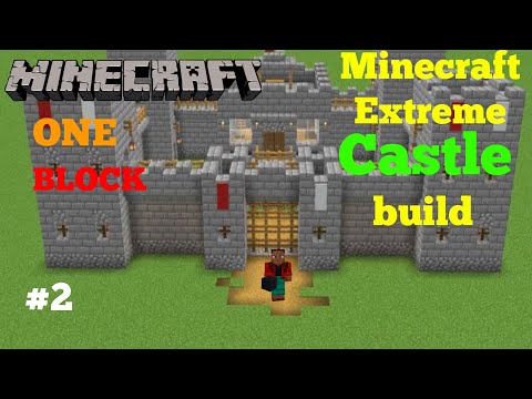 Minecraft one block op castle build (Masterpiece) | Must watch