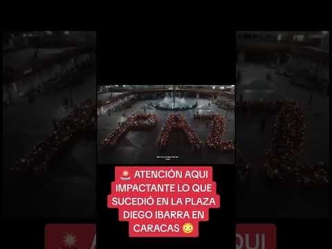 🚨 ÚLTIMO MINUTO IMPACTANTE lo que sucedió en la plaza Diego Ibarra en Caracas