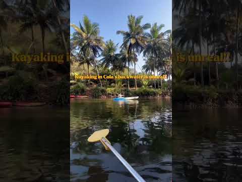 🚣‍♂️ Kayaking in Goa’s Secret Paradise! 🌊 Hidden Gem Alert! 🏝️