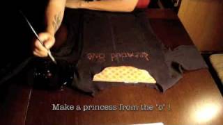 How to paint on t shirts with household bleach