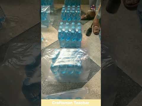 Shrink Wrap Packaging Heat Sealing Bottled Water Like a Pro #shorts