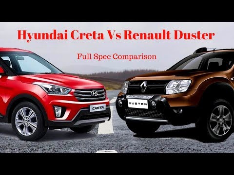 Hyundai Creta Vs New Renault Duster Full Spec Comparison