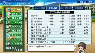 ［パワプロ栄冠ナイン］藤浪物語 #9　負けましたが引退までいきます