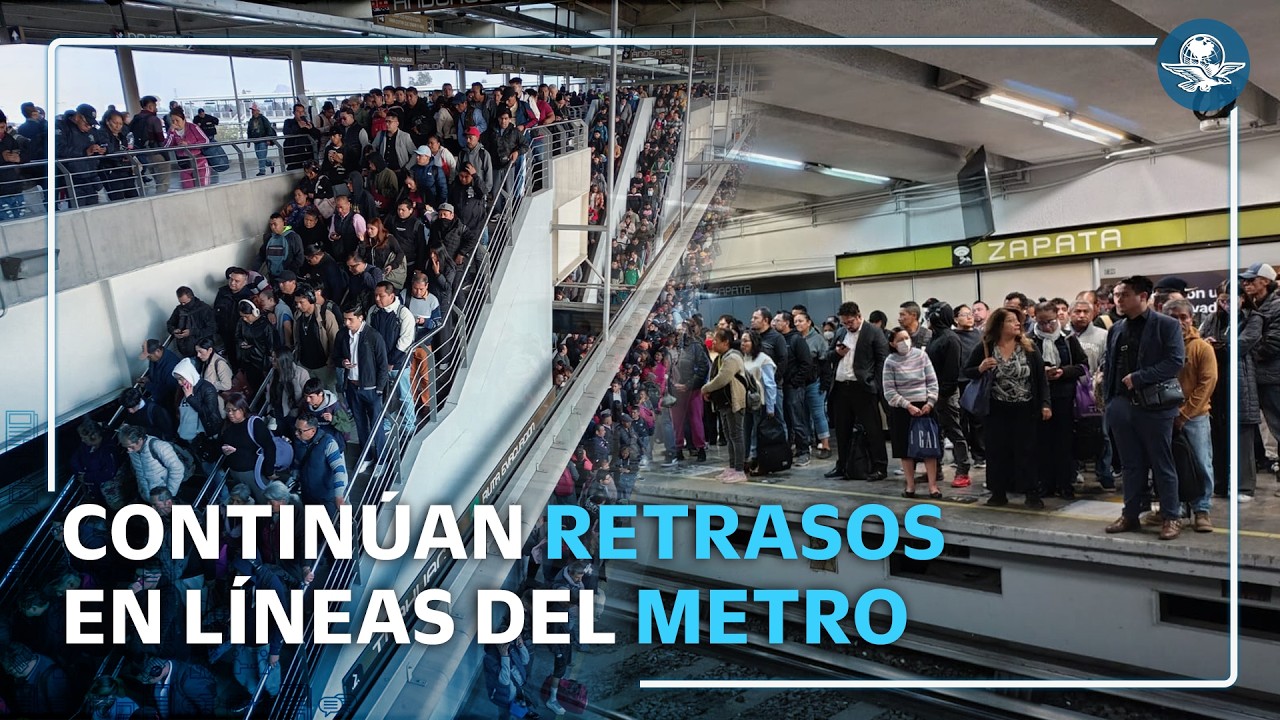 Metro CDMX: tiempos de espera y caos en líneas por paro escalonado