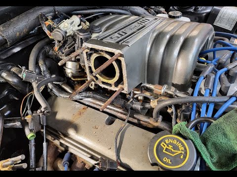 FOXBODY MUSTANG 70MM BBK THROTTLE BODY INSTALL ON A STOCK 1990 MUSTANG GT