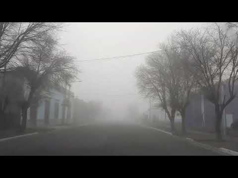 Maquinchao, Río Negro. 7 grados y muchísima niebla hoy por la mañana 29/5/26 #niebla 